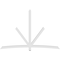 Ekena Millwork Alberta Architectural Grade PVC Gable Bracket, 108"W x 72"H x 4"D x 4"F, 16/12 Pitch GBP108X72X0404ALB00 - alternate 3